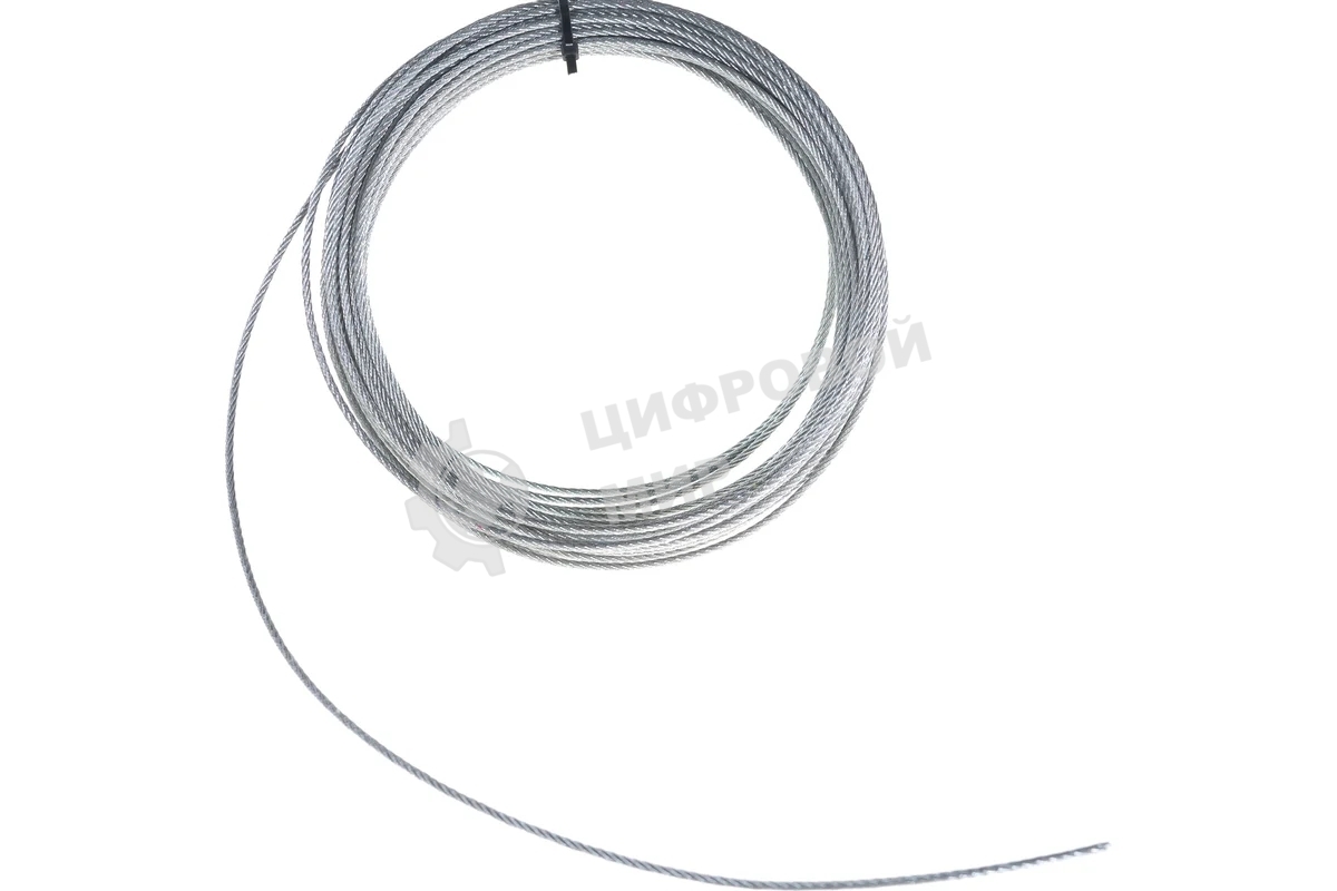 Трос стальной СТРОЙМЕТИЗ 4140060 3.0 мм DIN 3055 цинк (уп.20 м) подвес