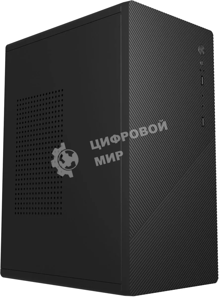Компьютерный корпус Accord Entry ACC-2054B черный без БП mATX 1x80мм 2xUSB 2.0 audio