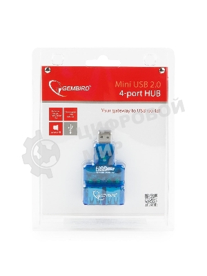 Концентратор USB Gembird HUB USB2.0 Mini 4-port UHB-CN224