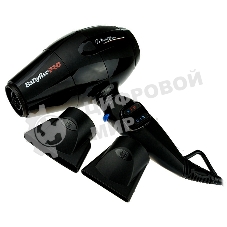 Фен BaByliss Pro Murano черный, 2000 Вт, компактный, ионизация