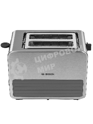 Тостер Bosch TAT7S25 серебристый, 1050 Вт, 2 слота