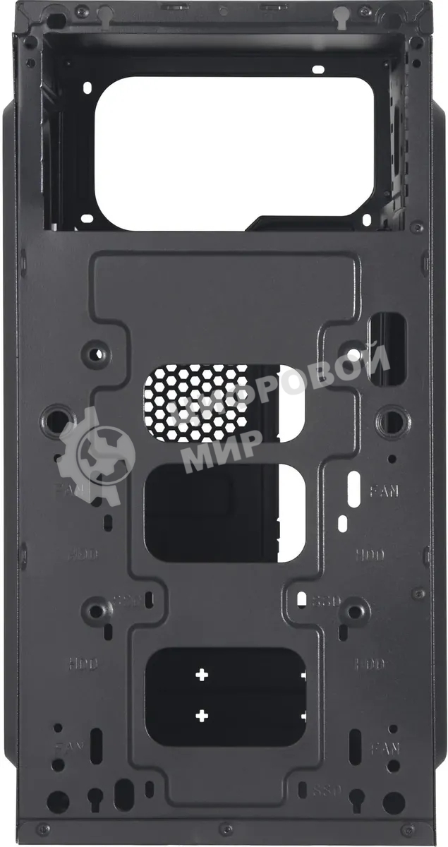 Компьютерный корпус KingPrice KPCC-MN210 черный без БП mATX 1x80мм 2x120мм 2xUSB 2.0 audio