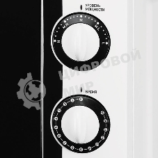 Микроволновая печь BBK 20MWS-704M/W белый, 20 л, 700 Вт, переключатели - поворотный механизм