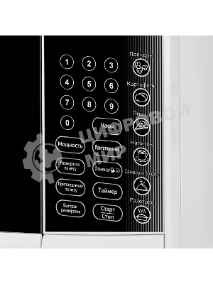 Микроволновая печь BBK 23MWS-915S/W белый, 23 л, 900 Вт, переключатели - сенсор