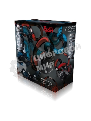 Гарнитура SmartBuy Rush Aspid чёрный-красный, проводная, 3.5 мм