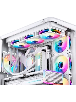 Вентилятор для корпуса JONSBO FR-606WR Reverse (120x120x25мм, 4-pin PWM, ARGb, 35.99CFM, 26.5dBA, 1500RPM, белый)