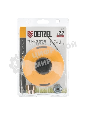 Катушка триммера Denzel полуавтомат. гайка М10х1,25L; гайка М10х1L; гайка М8х1,25L