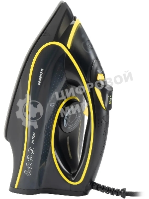 Утюг Hyundai H-SI01560 черный/желтый, 3200 Вт, 35 г/мин, 220 г/мин, 450 мл