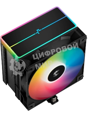 Кулер для процессора DEEPCOOL AG500 BK ARGb V2 черный 120мм алюминий+медь 1900rpm 29.4db 40pin 240W 160мм
