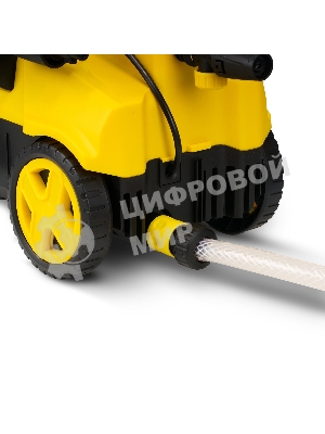 Мойка высокого давления 130/70 бар, KOLNER K140F, на 4 колесах, 1600Вт, 480л/ч, метал.помпа, шланг ВД 5м, кабель 5м, самовсас, Auto stop (пеногенератор)