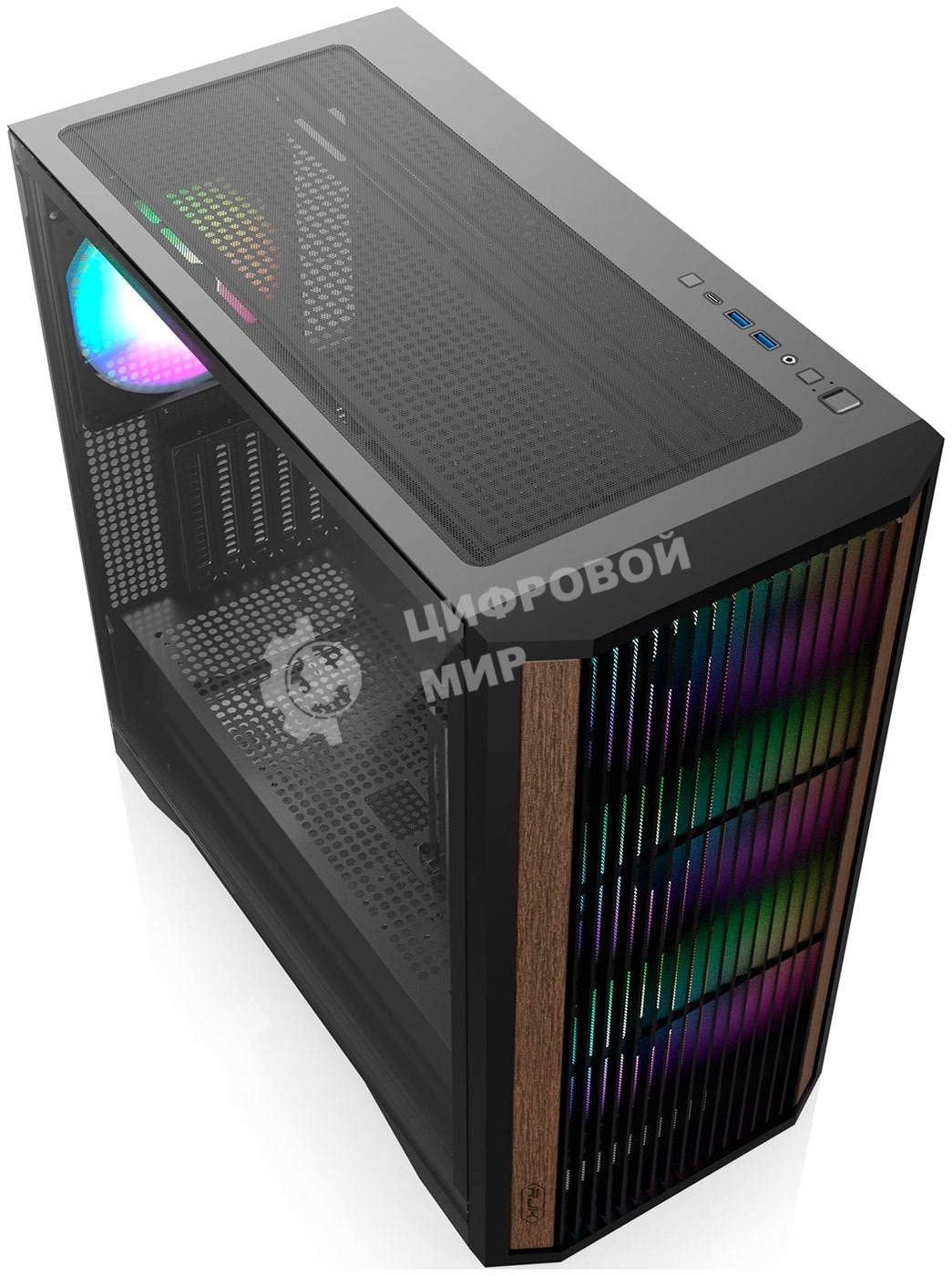 Компьютерный корпус без блока питания Case Raijintek AGOS MAX-MS4, Midi-Tower, TG, 4x140мм ARGB, 2xUSB 3.0 + 1xUSB Type-C, E-ATX, ATX, mATX, mITX черный