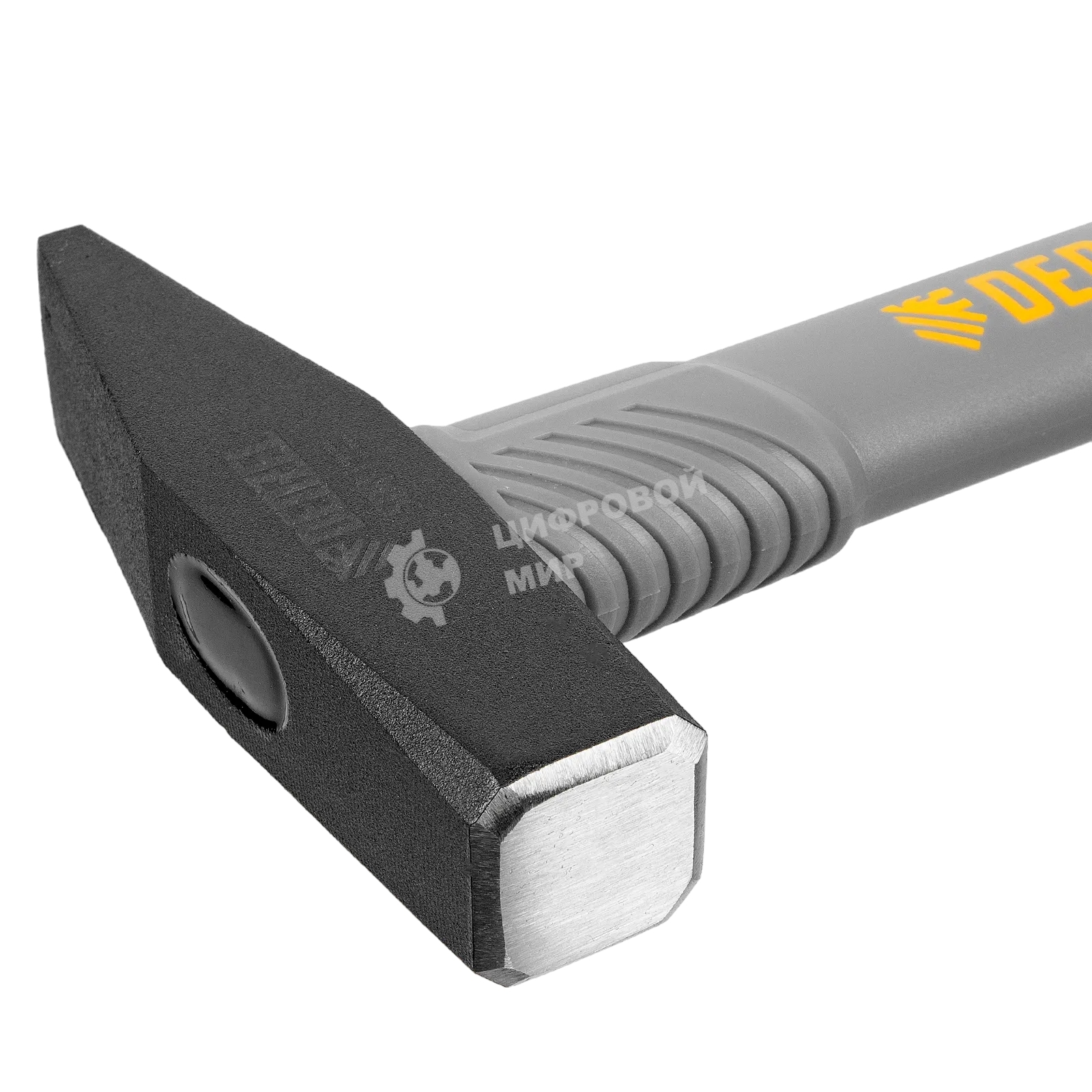 Молоток слесарный Denzel 500 г, кованый, фибергласовая рукоятка c TPR покрытием