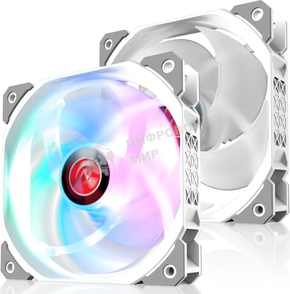 Вентилятор для корпуса Case Cooler Raijintek AGERAS 12 ARGb-1 (120x120x25мм, 4-pin PWM, 67.38CFM, 33dBA, 2200RPM, белый)