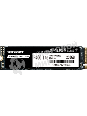 Накопитель SSD M.2 2280 PCIE 250Gb P400 Lite PATRIOT P400LP250GM28H