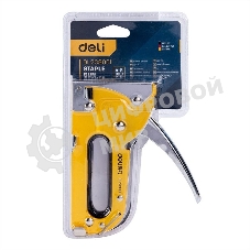 Мебельный степлер Deli DL238001 4-8мм. Полностью стальная конструкция.