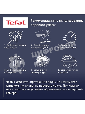 Утюг Tefal FV1R15F1 белый/голубой