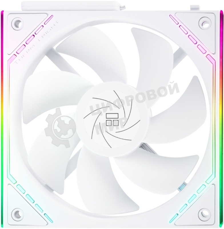 Кулер для корпуса Thermalright TL-M12QRW Reverse (124x120x25mm, 4-pin PWM, ARGB, 47.6CFM, 23.2dBA, 1500RPM, White)
