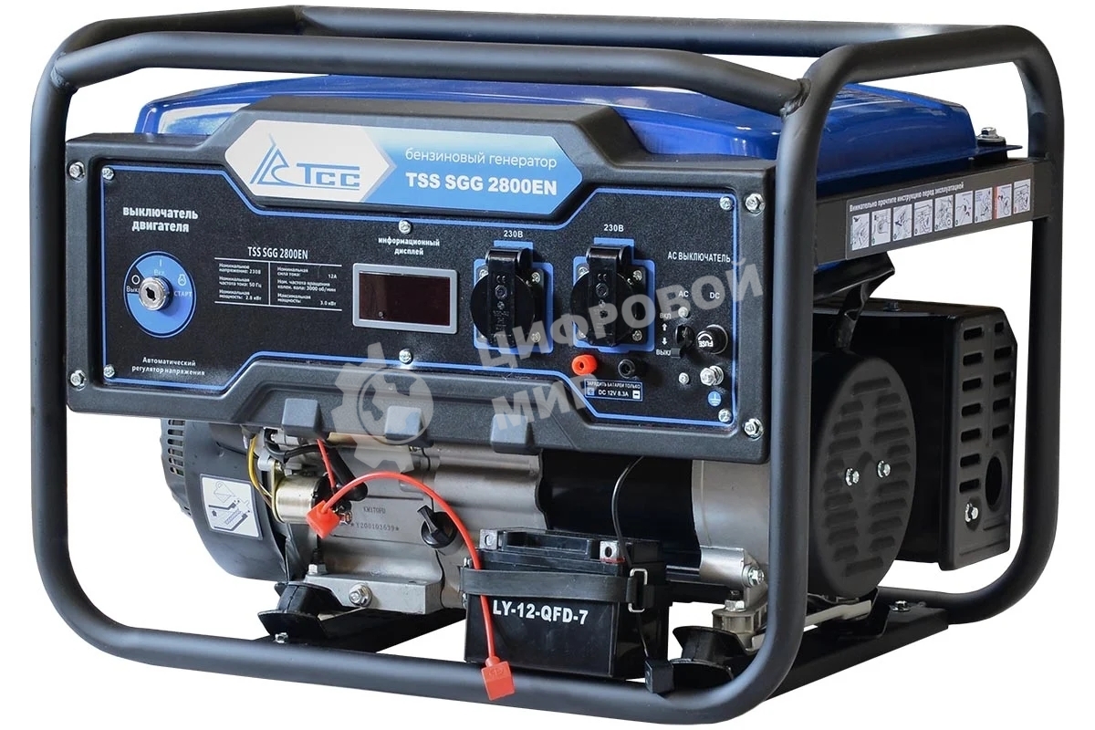 Электрогенератор бензиновый TSS SGG 2800EN, 3 кВт, 66 дБ, 50 кг