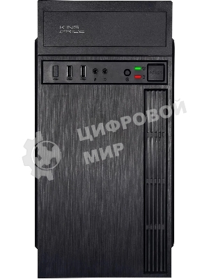 Компьютерный корпус KingPrice KPCC-MN210 черный без БП mATX 1x80мм 2x120мм 2xUSB 2.0 audio