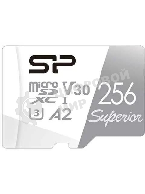 Флеш карта microSD 256Gb Silicon Power Superior Pro A2 microSDXC Class 10 UHS-I U3 Colorful 100/80 Mb/s (SD адаптер)