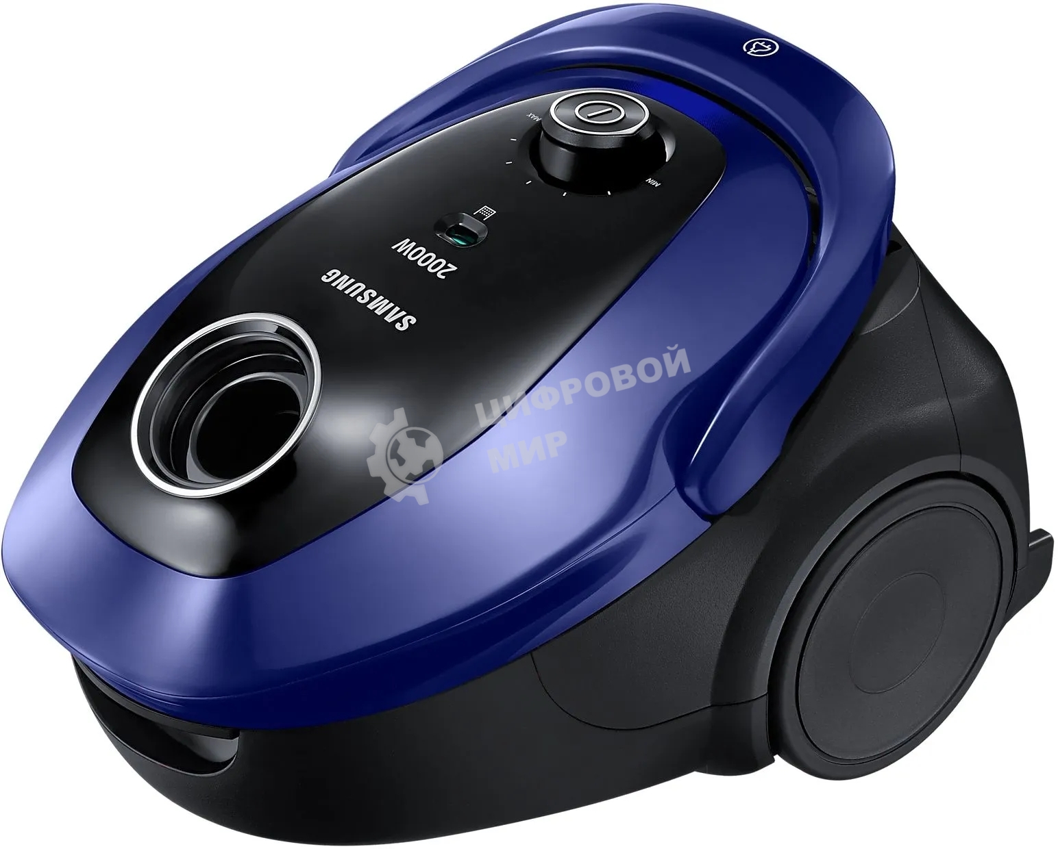 Пылесос Samsung VC20M251AWB синий/черный, 460/2000 Вт, уборка сухая, пылесборник мешок 2.5 л