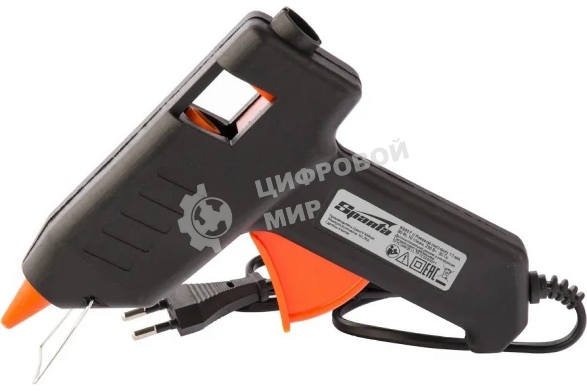 Клеевой пистолет Sparta 11 мм, 80 Вт, 10 г/мин