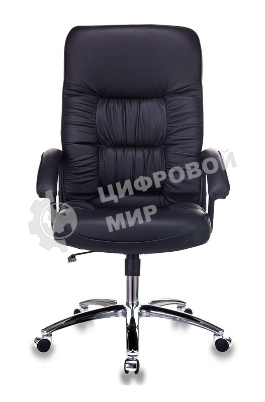 Кресло руководителя Бюрократ T-9908AXSN-AB черный, кожа, крестовина металл