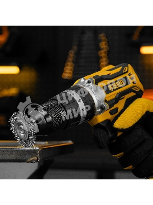 Набор щеток для дрели Denzel 1 Плоская 50 мм, 2 Чашки 25-50 мм, шпилька, нерж. вит. проволока