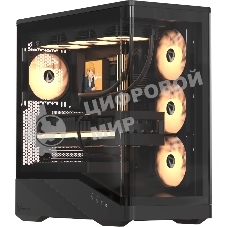 Компьютерный корпус Formula V Line Crystal U9 PA Black, ATX, TYPE-C*1, USB3.0*2, Curved Glass, SIDE 3x PERFORMANCE ARGB, REAR 1x PERFORMANCE ARGB