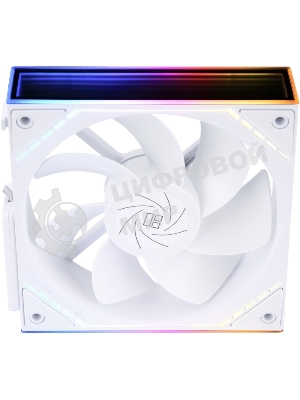 Кулер для корпуса Thermalright TL-M12QRW Reverse (124x120x25mm, 4-pin PWM, ARGB, 47.6CFM, 23.2dBA, 1500RPM, White)