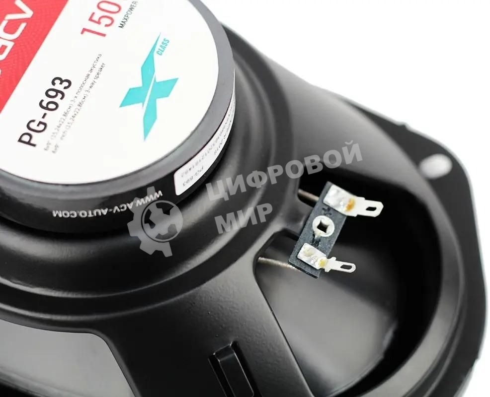 Колонки автомобильные ACV PG-693S 240Вт 88дБ 4Ом 15x23см (6x9дюйм) (ком.:2кол.) коаксиальные трехполосные