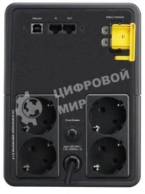 Источник бесперебойного питания APC Back-UPS BX1200MI-GR, 1200ВА / 650Вт / 4 EURO