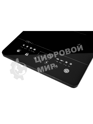 Плита настольная электрическая ZUGEL ZIHF60B чёрный, 2 кВт, индукция, конфорки - 1, стеклокерамика, сенсор