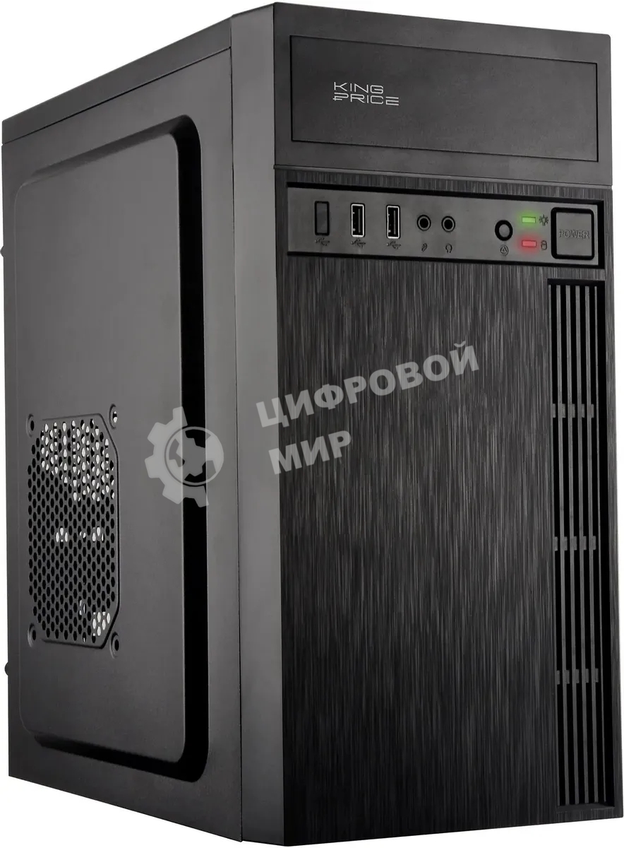 Компьютерный корпус KingPrice KPCC-MN210 черный без БП mATX 1x80мм 2x120мм 2xUSB 2.0 audio