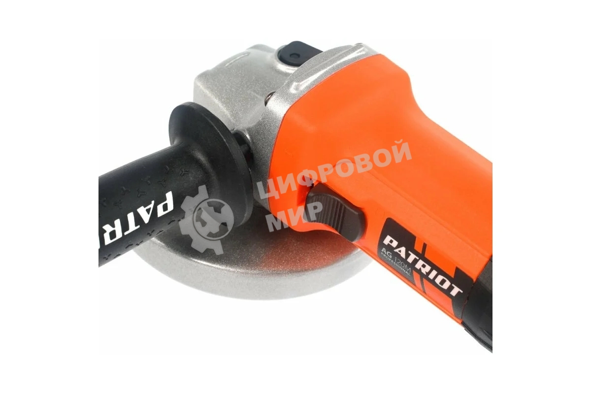 Угловая шлифовальная машина PATRIOT AG 120Mвибро, пылезащищенная. 720 Вт, Диск 125 мм, 11000 об/мин