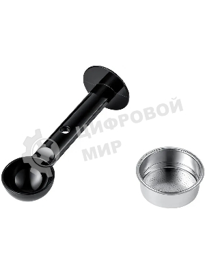 Кофемашина Kitfort КТ-7105-1 1450Вт черный/фиолетовый