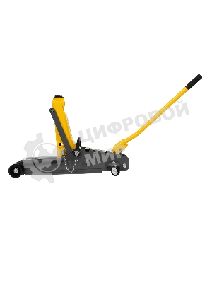 Домкрат гидравлический подкатной с фиксатором Denzel 2,5 т, 85-385 мм