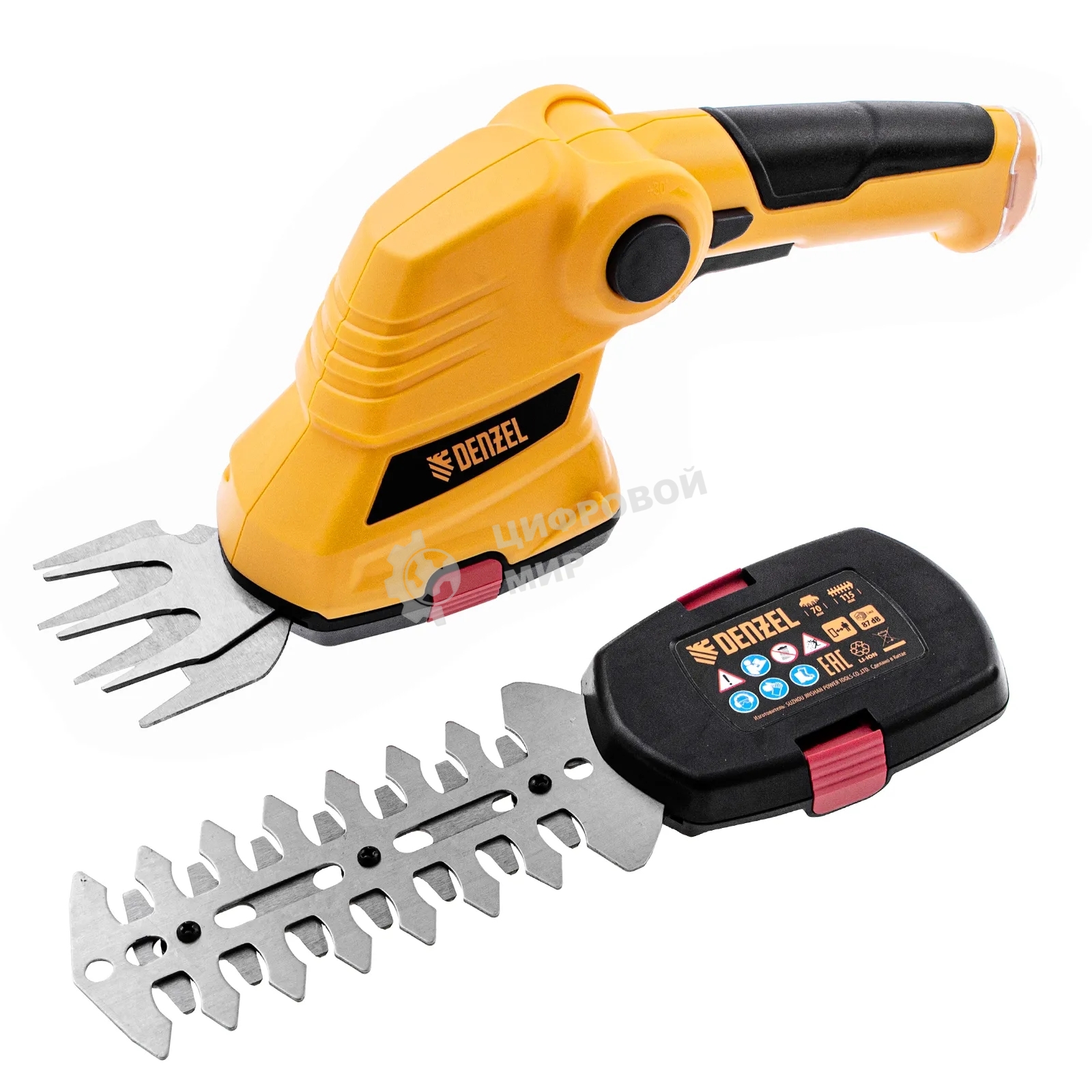 Ножницы-кусторез аккумуляторные Denzel G411 с акк. 3,6В Li-Ion 1,5 А·ч