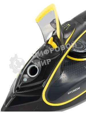 Утюг Hyundai H-SI01560 черный/желтый, 3200 Вт, 35 г/мин, 220 г/мин, 450 мл