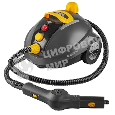 Универсальный отпариватель-пароочиститель Endever Odyssey Q-808, темно-серый/желтый, мощность 1500 Вт, 3,5 бар, бак 700 мл, 85 г/мин, 2 шт/уп.