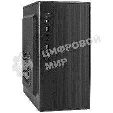 Компьютерный корпус Minitower ExeGate BAA-408-UNS400 (mATX, БП UNS400 с вент. 12см, 2хUSB, HD Audio, черный)