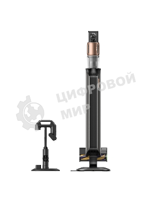 Пылесос вертикальный Dreame Cordless Vacuum Cleaner Z20AquaCycle Station черный/золотистый, питание от аккумулятора, 250 Вт, уборка влажная/сухая, пылесборник 0.6 л