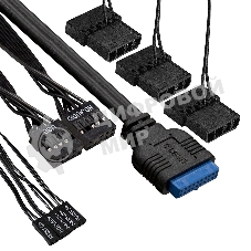 Компьютерный корпус Miditower ExeGate EVO-9205 (ATX, без БП, с окном, 1*USB+1*USB 3.0, аудио, 3 вент. 12см с RGb подсветкой)