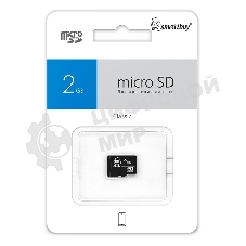 Флеш карта MicroSD (Transflash) Smartbuy 2 Gb (без адаптера)