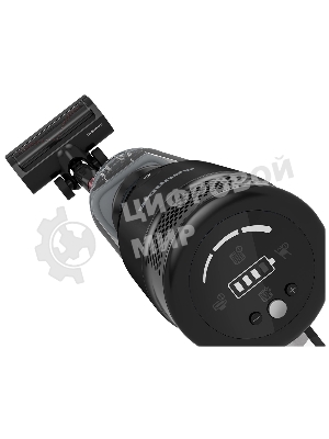 Пылесос вертикальный Grundig VCP 7330 черный/бордовый, питание от аккумулятора, 100 Вт, уборка сухая, пылесборник 0.7 л