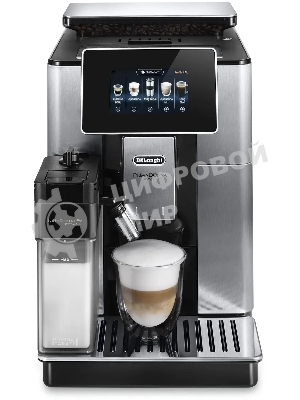 Кофемашина автоматическая DeLonghi ECAM610.75.MB черный/серебристый, исп. кофе - молотый/зерновой, 2.2 л, 1450 Вт, 19 Бар