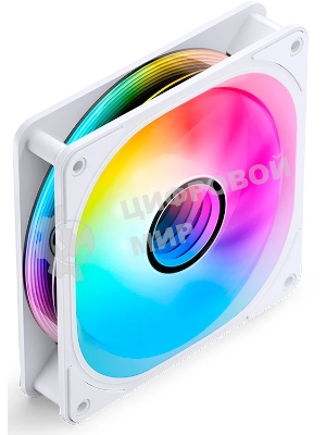 Вентилятор для корпуса JONSBO FR-606WR Reverse (120x120x25мм, 4-pin PWM, ARGb, 35.99CFM, 26.5dBA, 1500RPM, белый)