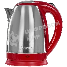 Чайник электрический ВАСИЛИСА ВА-1021 нерж. красный: 1500 Вт, 1.8 л (12)