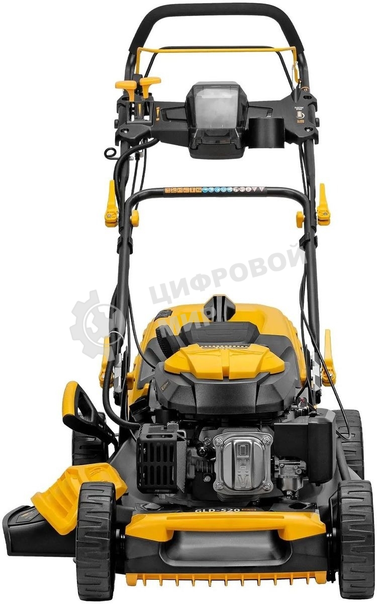 Газонокосилка бензиновая Denzel GLD-520SP-VE, 196 см3,шир 52 см,привод,вариатор,эл.старт, 60 л