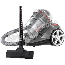 Пылесос SUPRA VCS-2525 серый/красный, 420/2450 Вт, уборка сухая, пылесборник контейнер 3.5 л